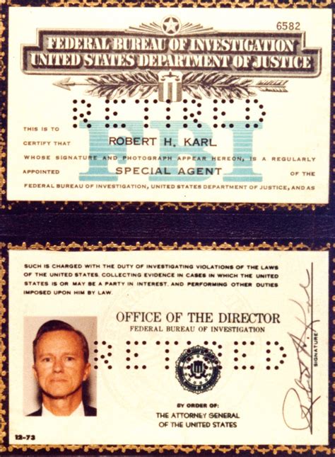 real fbi credentials